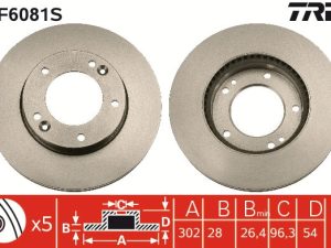Disc frana TRW DF6081S – KIA | AutoRival