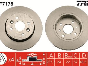 Disc frana TRW DF7178 – KIA | AutoRival