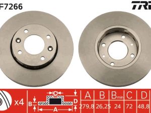 Disc frana TRW DF7266 – KIA | AutoRival