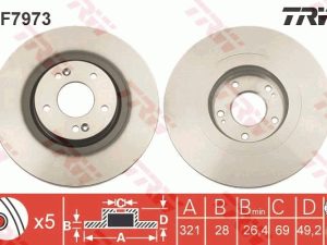 Disc frana TRW DF7973 – KIA | AutoRival
