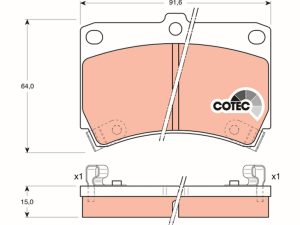 Set placute frana TRW GDB1024 – KIA | AutoRival