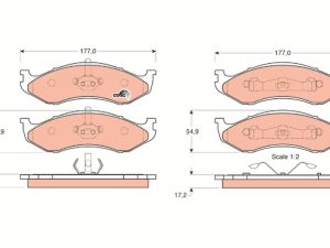 Set placute frana TRW GDB1153 – KIA | AutoRival