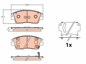 Set placute frana TRW GDB2197 – KIA | AutoRival