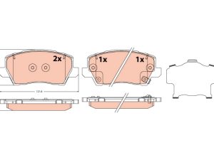 Set placute frana TRW GDB2329 – KIA | AutoRival