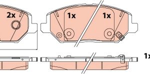 Set placute frana TRW GDB2577 – KIA | AutoRival
