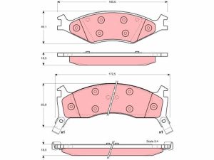 Set placute frana TRW GDB3123 – KIA | AutoRival