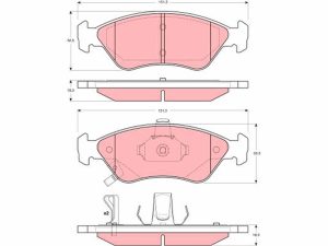 Set placute frana TRW GDB3173 – KIA | AutoRival