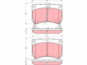 Set placute frana TRW GDB3206 – KIA | AutoRival