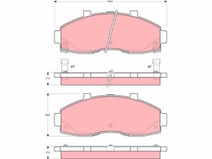Set placute frana TRW GDB3263 – KIA | AutoRival
