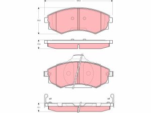 Set placute frana TRW GDB3283 – KIA | AutoRival