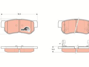 Set placute frana TRW GDB3284 – KIA | AutoRival