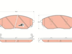 Set placute frana TRW GDB3343 – KIA | AutoRival