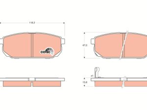 Set placute frana TRW GDB3344 – KIA | AutoRival