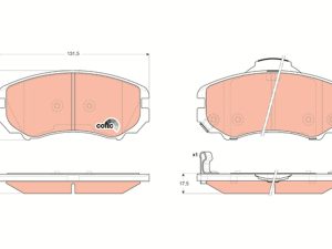 Set placute frana TRW GDB3352 – KIA | AutoRival
