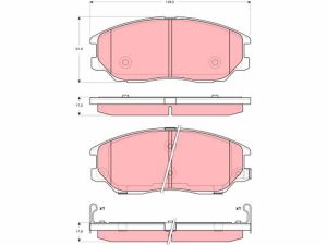 Set placute frana TRW GDB3360 – KIA | AutoRival