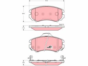 Set placute frana TRW GDB3386 – KIA | AutoRival