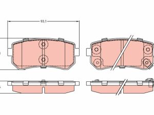 Set placute frana TRW GDB3421 – KIA | AutoRival