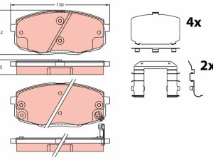 Set placute frana TRW GDB3450 – KIA | AutoRival
