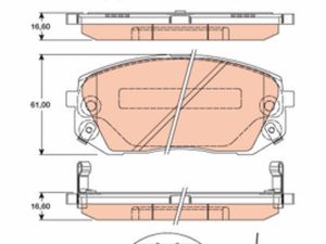 Set placute frana TRW GDB3461 – KIA | AutoRival