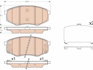 Set placute frana TRW GDB3553 – KIA | AutoRival
