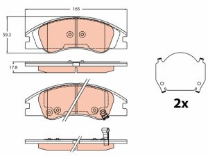 Set placute frana TRW GDB3635 – KIA | AutoRival