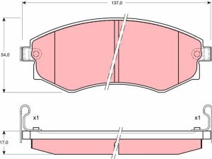 Set placute frana TRW GDB895 – KIA | AutoRival