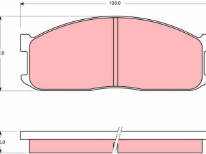 Set placute frana TRW GDB983 – KIA | AutoRival