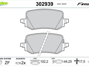 Set placute frana VALEO 302939 – KIA | AutoRival