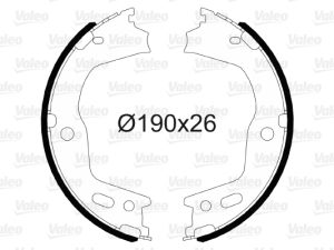 Set saboti frana frana de mana VALEO 564166