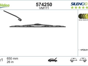 Lamela stergator VALEO 574250