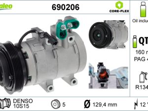 Compresor climatizare VALEO 690206 – KIA | AutoRival