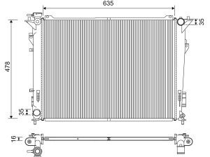 Radiator racire motor VALEO 701209 – KIA | AutoRival