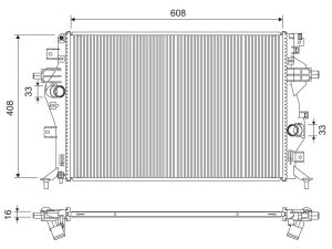 Radiator racire motor VALEO 701321
