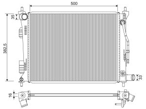 Radiator racire motor VALEO 701342