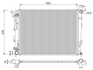 Radiator racire motor VALEO 701354 – KIA | AutoRival