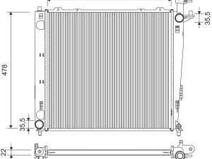 Radiator racire motor VALEO 701375 – KIA | AutoRival