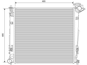 Radiator racire motor VALEO 701629 – KIA | AutoRival