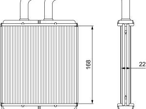 Schimbator de caldura incalzire habitaclu VALEO 811562