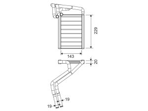 Schimbator de caldura incalzire habitaclu VALEO 811648 – KIA | AutoRival