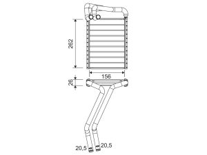 Schimbator de caldura incalzire habitaclu VALEO 811655 – KIA | AutoRival