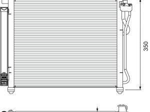 Condensator climatizare VALEO 814299