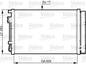Condensator climatizare VALEO 814362