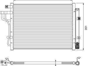 Condensator climatizare VALEO 814399