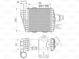 Intercooler compresor VALEO 818349