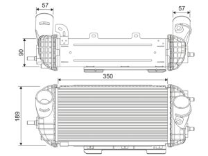 Intercooler compresor VALEO 818538