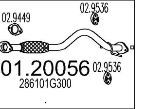 Racord evacuare MTS 01.20056 – KIA | AutoRival