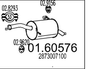 Toba esapament finala MTS 01.60576 – KIA | AutoRival