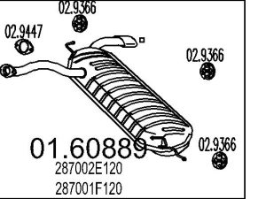 Toba esapament finala MTS 01.60889 – KIA | AutoRival