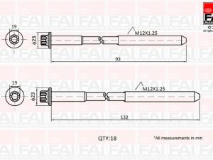 Set surub chiulasa FAI AUTOPARTS B2201 – KIA | AutoRival