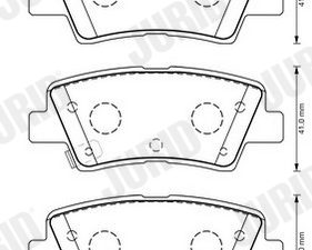 Set placute frana JURID 573369JC – KIA | AutoRival